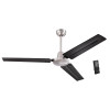 CEILING FAN BR NKL 56" Westinghouse Jax 56 in. Brushed Nickel Black Indoor Ceiling Fan