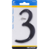 4" BLK #3 NAILON 1PC HILLMAN 4 in. Black Plastic Nail-On Number 3 1 pc