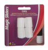 LEG TIP VNYL WH 3/4"W