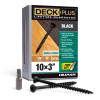 DECK SCREW 10X3" STR 1# HILLMAN Deck Plus No. 10 Ga. X 3 in. L Black Star Flat Head Exterior Deck Screws 1 lb 62 pk
