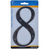 6" BLK #8 NAILON 1PC HILLMAN 6 in. Black Plastic Nail-On Number 8 1 pc