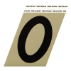 3" BLK/GLD #0 ADHV 1PC