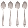 TEASPOON SET SS SLVR 4PC