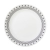PLATE BLK/WHT 10.25"