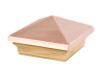 POST CAP COPR PYRAMID4X4 Waddell 4 in. H X 4 in. L Prefinished Brown Pine/Copper Exterior Post Top