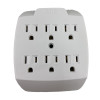 ADAPTER 6-OUTLET WHT 15A