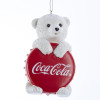COCA COLA BEAR ORNMT 4"