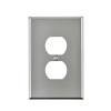 WALL PLATE SILVER 1GANG