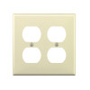 WALL PLATE ALMOND 2GANG Leviton Light Almond 2 gang Nylon Duplex Wall Plate 1 pk