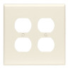 WALL PLATE ALMOND 2GANG Leviton Light Almond 2 gang Thermoset Plastic Duplex Wall Plate 1 pk