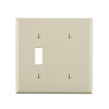 WALL PLATE ALMOND 2GANG Leviton Light Almond 2 gang Thermoplastic Nylon Blank Wall Plate 1 pk