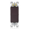 AC QUIET SWTCH SNGL POLE Leviton Decora 15 amps Single Pole Rocker AC Quiet Switch Brown 1 pk