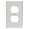 WALLPLATE DUPLEX 1G GRY