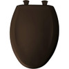 Bemis B1200SLOWT248 Elongated Plastic Toilet Seat in Espresso Brown with STA-TITE, Easy-Clean & Change and Whisper-Close Hinge