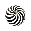 ILLUSION BALL BLK/WHT 4"