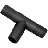 TEE CONCTR BLK POLY 1/4"