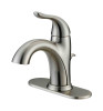 LAV FAUCET 1H BN W/PU OakBrook Brushed Nickel Single-Handle Bathroom Sink Faucet 4 in.