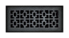 FLOOR REGISTER 4X12 BLK