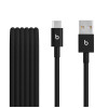 CABLE USB-A TO C BLK 2PK
