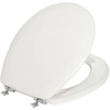 TOILET SEAT ROUND WHITE Bemis Round White Molded Wood Toilet Seat