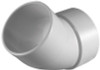 ELBOW 45STREET PVC DWV3