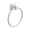 TOWEL RING STN WHT