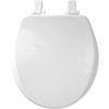 TOILET SEAT ROUND WD WHT