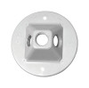 RND CVR W/THREE 1/2H WH