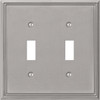 WALLPLATE 2TOG METRO BN