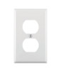DUPLEX RECP WALPLT 1G WH