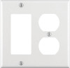 RECEPTACLE WALLPLATE WHT