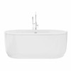DreamLine Encore 65 3/4" Freestanding Acrylic Bathtub BT16X3466C01 White Oval