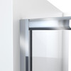 DreamLine Levantine WLDR0948720-01 44-48 in. W x 72 in. H Semi-Frameless Sliding Shower Door, Clear Glass, Chrome