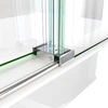 DreamLine Continuum 55-59" W x 62" H Sliding Tub Door, Polished Stainless Steel, Tempered Glass