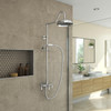 DreamLine FSAB1034H49X01 Abbey Thermostatic Shower Faucet Set, Chrome, 10" W x 34.5" D