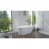 DreamLine Enigma 63" Freestanding Acrylic Bathtub, White, BT60X2963C01