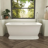 DreamLine Ascend 67" Freestanding Acrylic Soaking Bathtub, Oil Rubbed Bronze Drain