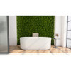 DreamLine Charisma 59" Freestanding Acrylic Soaking Bathtub, White, Chrome Drain