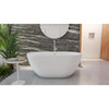 DreamLine Essence 60" Freestanding Acrylic Bathtub BT63X3460C09 – White with Matte Black Drain