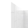 DreamLine Visions 34x60x78.75 in. Sliding Shower Door Kit w/ Base & Wall Panels, Brushed Nickel