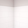 DreamLine DreamStone 36x36x84 Corner Shower Wall Kit White Modern Subway Pattern