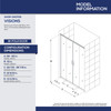 DreamLine Visions 34x60x78.75 Sliding Shower Door with Base and White Wall Kit, Chrome
