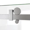 DreamLine Seneca 44-48" W x 76" H Frameless Sliding Shower Door, Brushed Stainless Steel