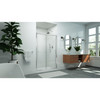 DreamLine Levantine 44-48" W x 72" H Semi-Frameless Sliding Shower Door, Clear Glass, Brushed Nickel