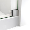 DreamLine Continuum WLDR61487610-07 Frameless Sliding Shower Door 44-48" W x 76" H Brushed Steel