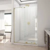DreamLine Mirage-X 44-48 in. W x 72 in. H Frameless Sliding Shower Door, Brushed Gold