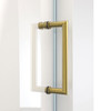 DreamLine Mirage-X 44-48 in. W x 72 in. H Frameless Sliding Shower Door, Brushed Gold