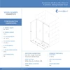 DreamLine Seneca 44-48" W x 76" H Frameless Sliding Shower Door, Polished Stainless Steel