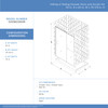 DreamLine Infinity-Z 34x60x78.75 Brushed Nickel Sliding Shower Door Kit with Base and Wall Panels