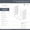 DreamLine Continuum WL61720760VDX07 68-72" W x 76" H Frameless Sliding Shower Door Brushed Stainless